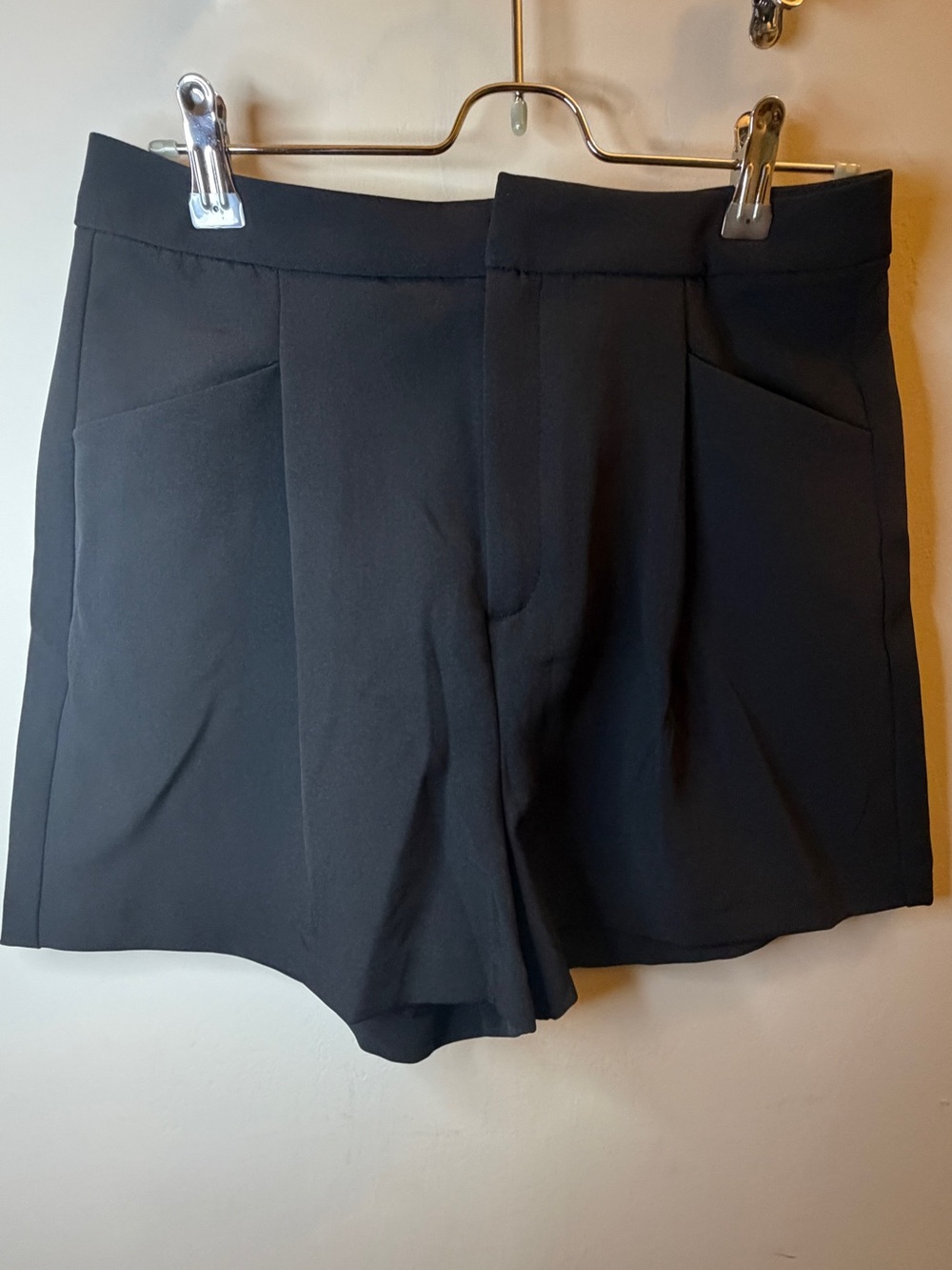 Love Tree Black High-Waist Tailored Shorts
